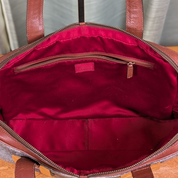 Elegant Brown and Gray Men's Bag - Picture 5 of 11